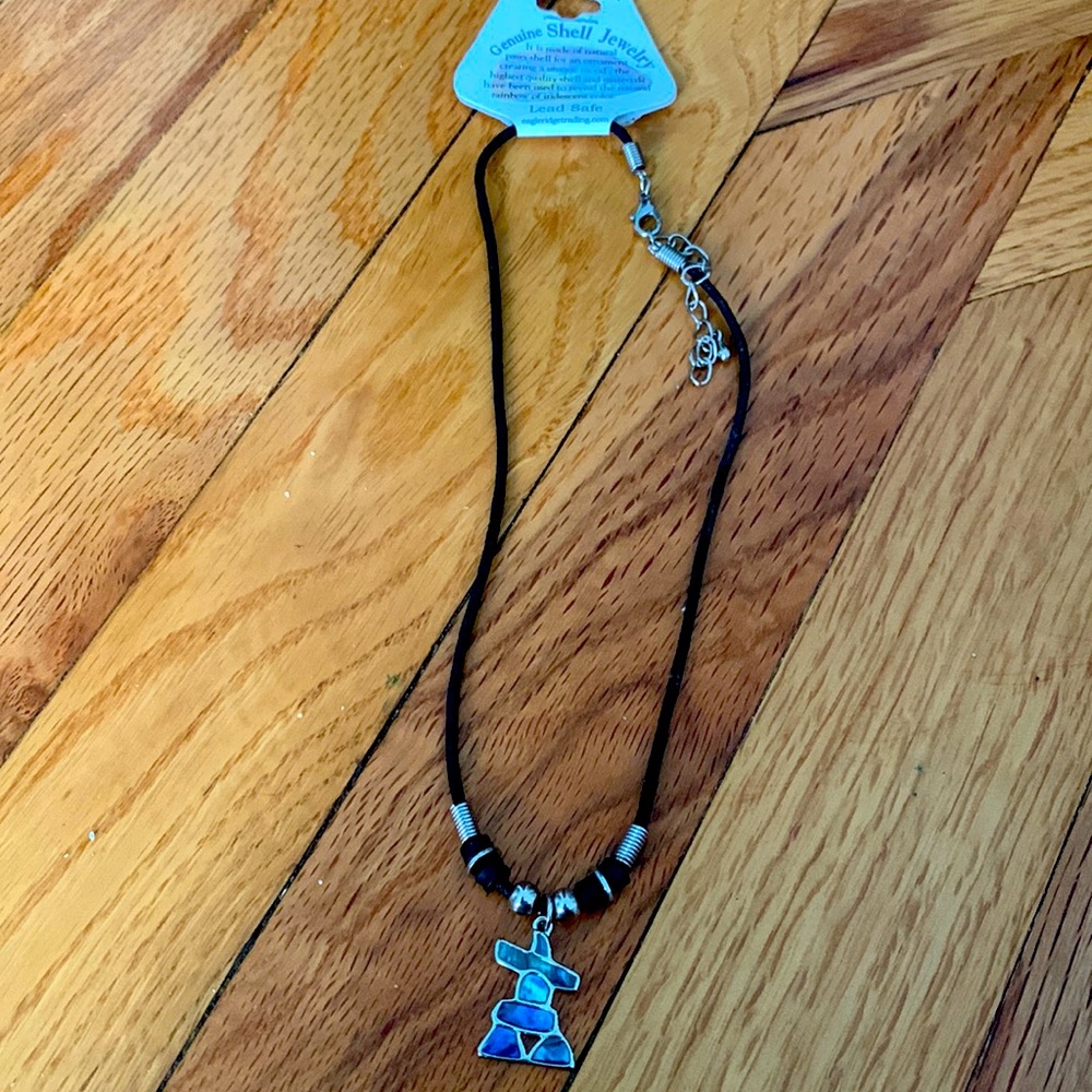 Inuksuk - Genuine Paula Shell Jewelry - iridescent blue